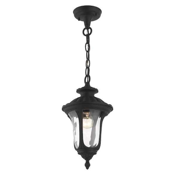 ライト・ランタン WHAT WE WANT GOALSTAND(OAK) Livex Lighting Oxford 1 Light Textured Black Outdoor Pendant