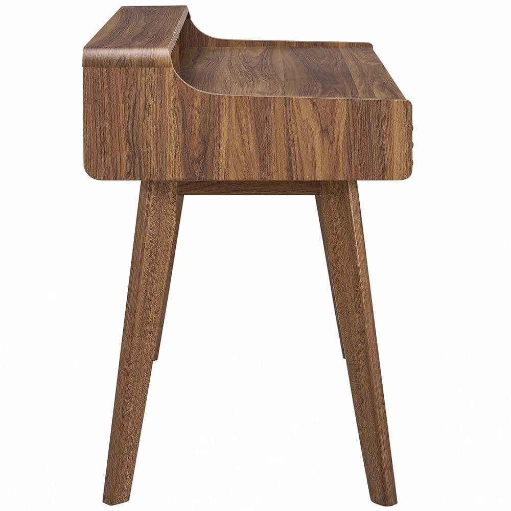 Mid-Century Modern Ravenna Writing Desk with Hutch in Walnut