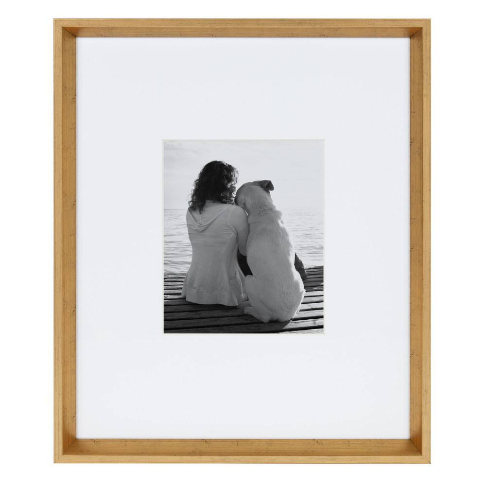 Gold 16x20 Matted to 8x10 Classic Wall Picture Frame Set
