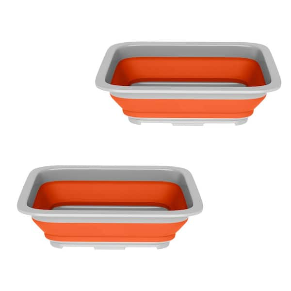 Wakeman Set of 2 Multi-Purpose Wash Bins-7.27 l Basins for Travel or ...