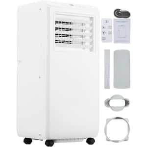 10000 BTU Portable Air Conditioner Cools 450 sq. ft. with Dehumidifier and Remote Control in White