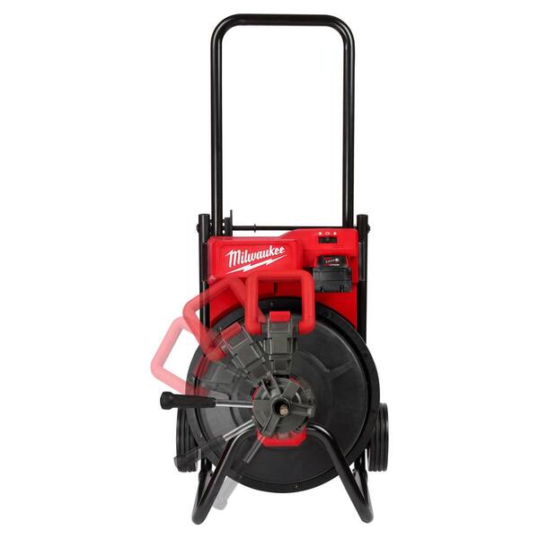 Milwaukee M18 18V Lithium-Ion 3/8 in. x 75 ft. Cordless Drain Cleaning Drum  Machine Kit w/CABLE DRIVE & Front Guide Hose 2817A-21-47-53-2816-47-53-2776  - The Home Depot