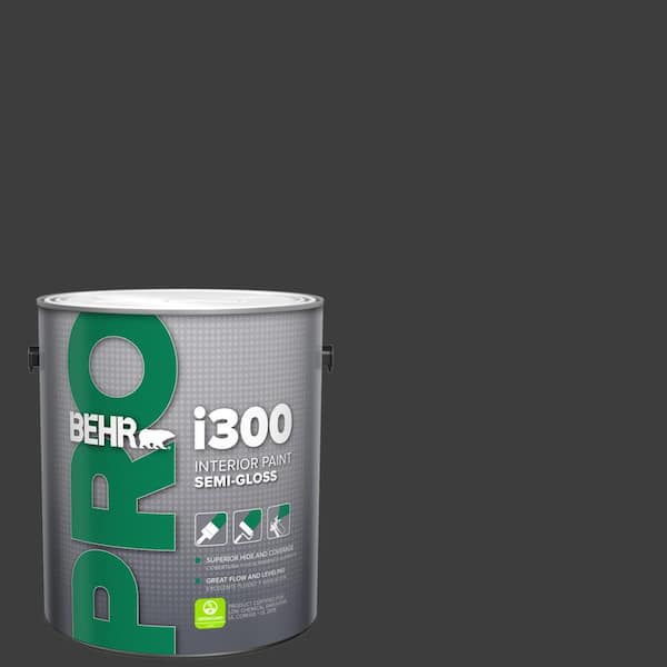 1 gal. Black Semi-Gloss Interior Paint
