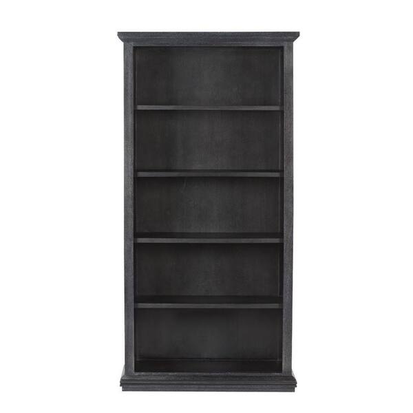 Home Decorators Collection Aldridge Washed Black Open Bookcase