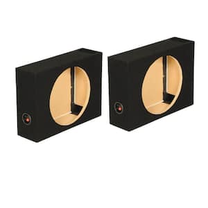10 in. Vented Shallow Subwoofer Sub Box Enclosure (2-Pack)