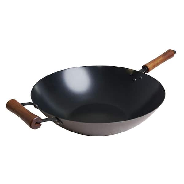 Classic Series 14-Inch Carbon Steel Ceramic Nonstick Wok with Beech Wood Handle