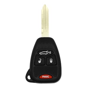 Chrysler, Dodge, and Jeep Simple Key - 4 Button Remote and Key Combo with Trunk