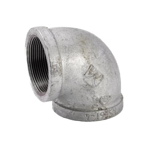 2 in. Galvanized Malleable Iron 90-Degree FPT x FPT Elbow Fitting