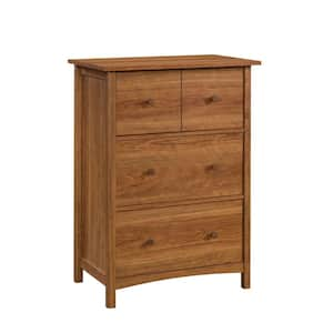 South Shore Hype 6-Drawer Natural Walnut and Carrara Marble Double Dresser  36 in. H x 57 in. W x 18 in. D 13527 - The Home Depot