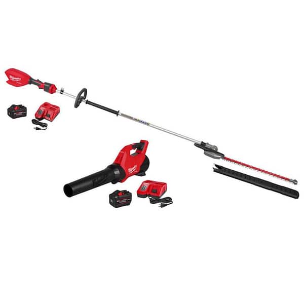 M18 FUEL 18V 24 in. Brushless Cordless Battery Extended Pole Articulating Hedge Trimmer Kit w/ M18 FUEL Blower Kit