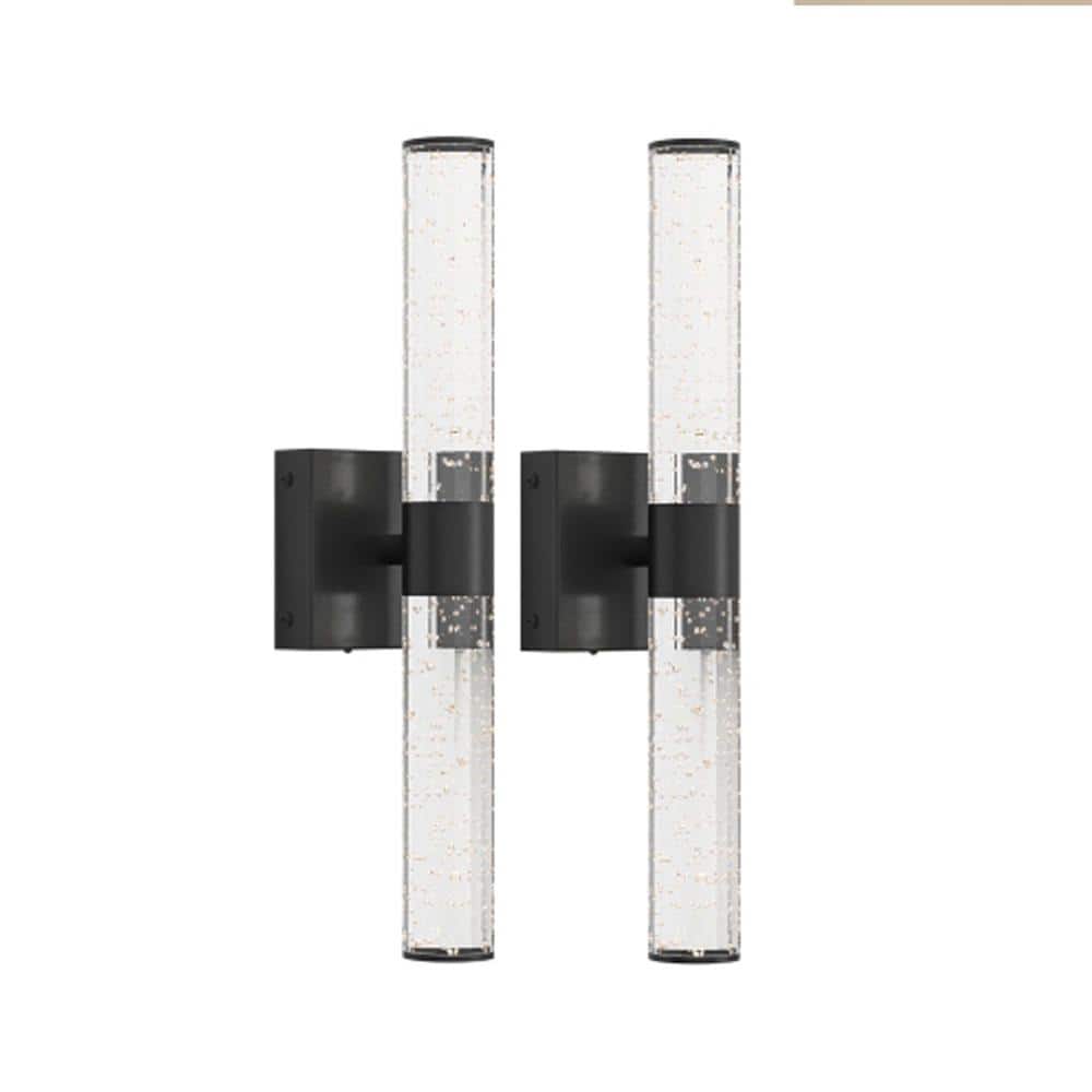 2 PCS Black LED Light Fixture, Modern Bathroom Over Mirror Wall Lights for Bedroom Hallway price history on PriceWatchPro