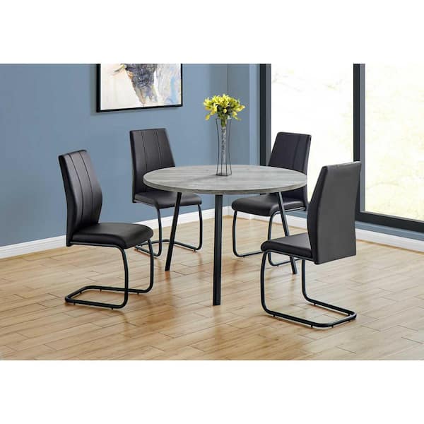 HomeRoots Danielle Grey Wood 47.25 in 3 Legs Dining Table (Seats 4)