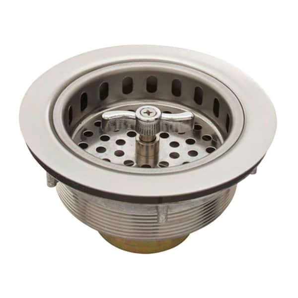 Belle Foret 3.5 in. Spin-Lock Sink Strainer in Stainless Steel