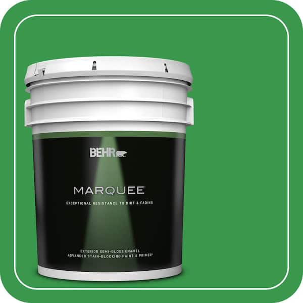BEHR MARQUEE 5 gal. #450B-6 Formal Garden Semi-Gloss Enamel Exterior Paint & Primer