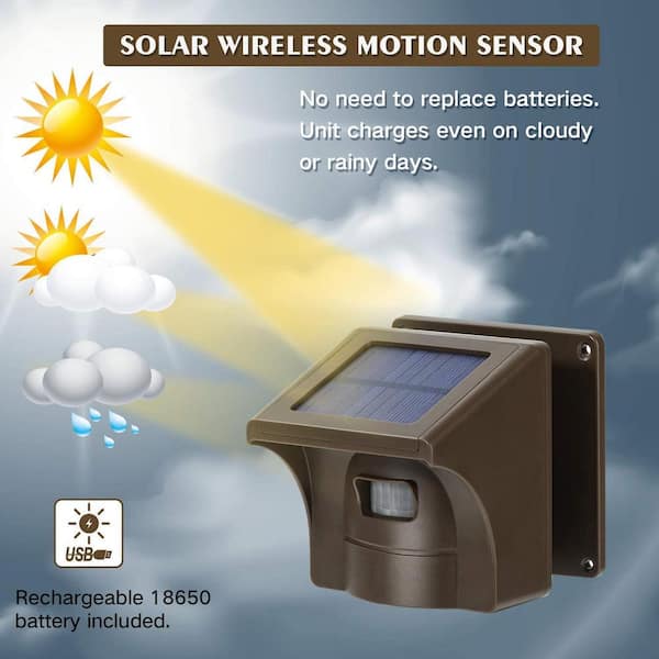 Solar driveway hot sale alarm system