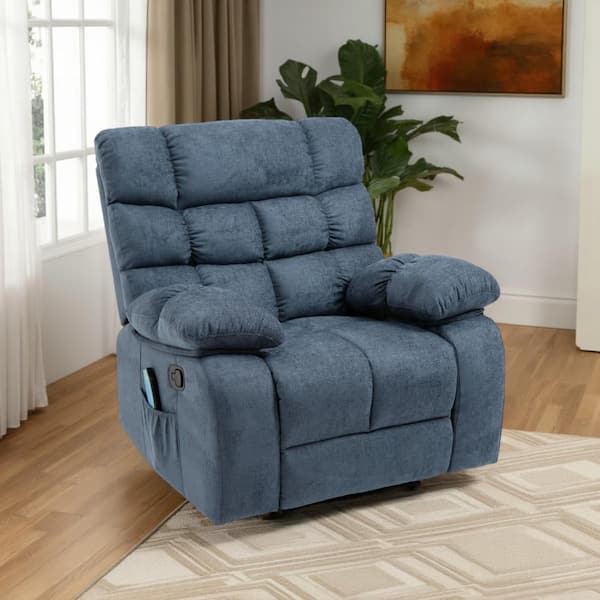 大流行中！ Benjara Zoi with Chair Recliner Power Glider Fabric Gray ジャケット・アウター