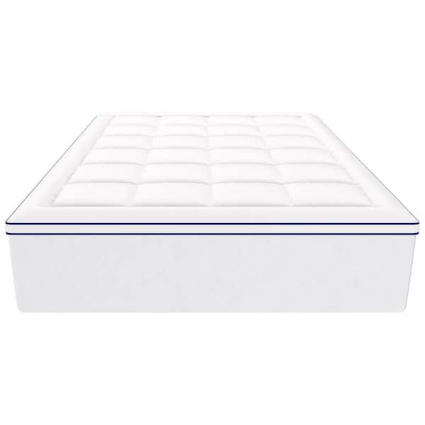 Mattress Topper Queen Size 4 in. Thickness Memory Foam Fiber Fill for Hot Sleepers