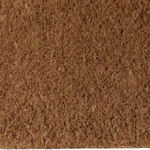 Brown 36 in. x 22 in. Coir Non-Slip Indoor/Outdoor Door Mat