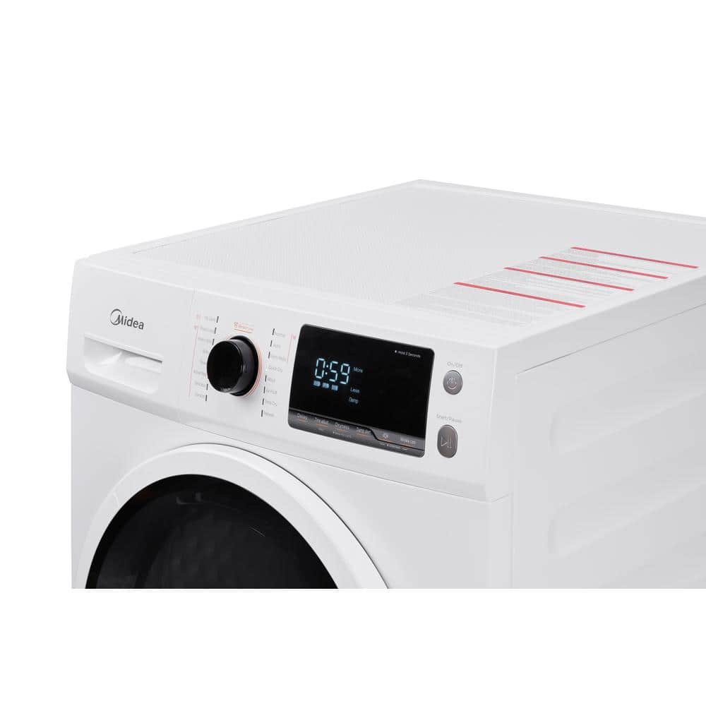 Midea 4.4 Cu. Ft. White Stackable Ventless Electric Dryer with Sensor Dry