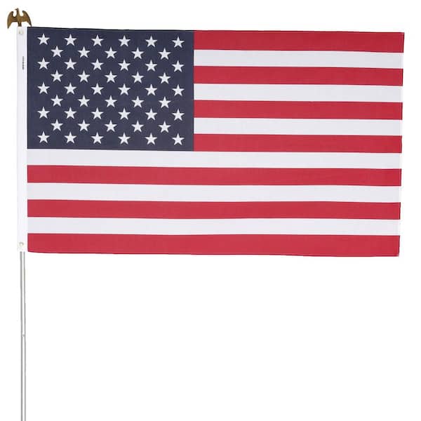 Seasonal Designs 3 ft. x 5 ft. U.S. Flag Kit US200 - The Home Depot
