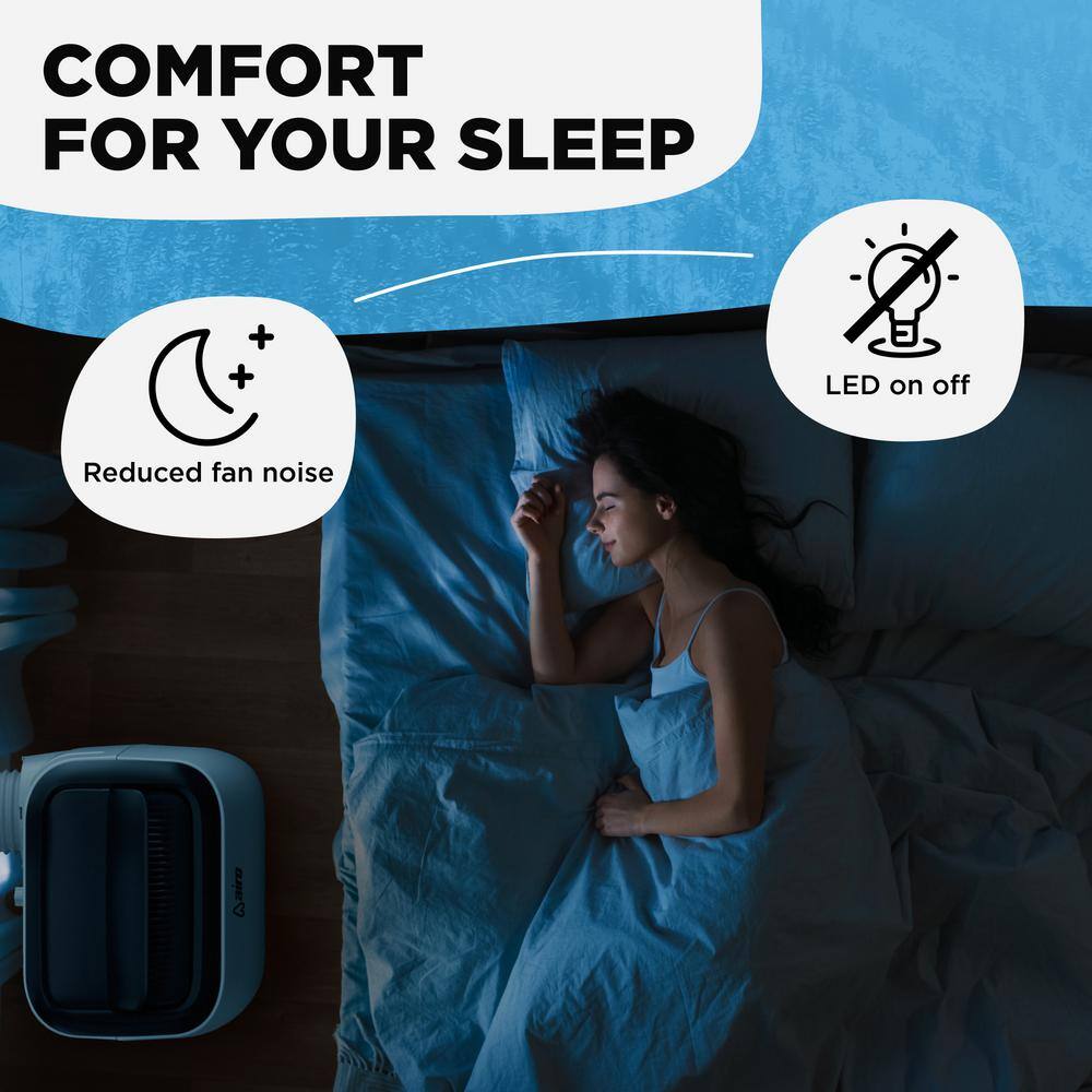 Compact White Portable Air Conditioner with Remote Control