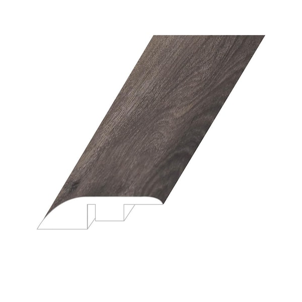 Montserrat Invicta Raw Umber 0.6 in. Thick x 1.8 in. Wide x 94.5 in. Length Vinyl Reducer Molding