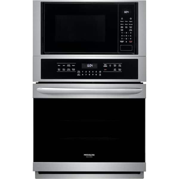 Frigidaire 27 in. Electric True Convection Wall Oven with Built-in Microwave in Stainless Steel
