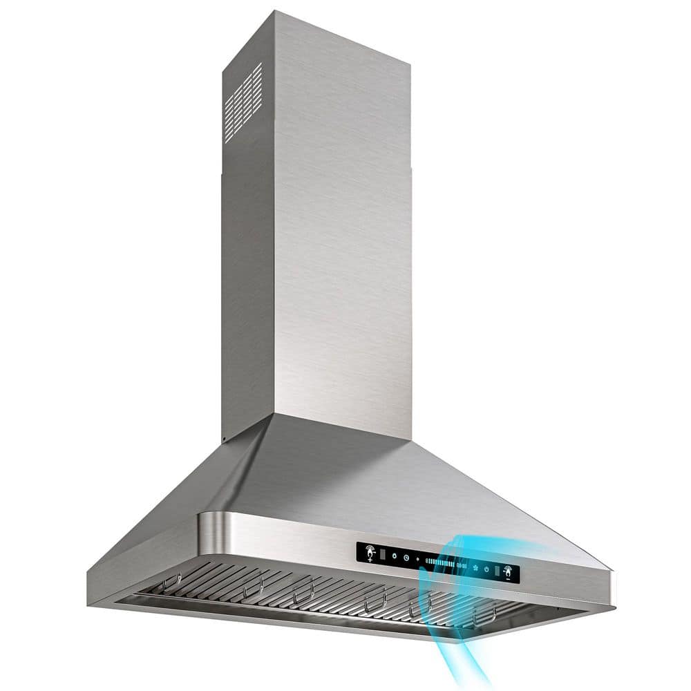 36 in. 900 CFM Convertible Wall Mount Downdraft System in Stainless Steel Rounded Corners, Gesture and Touch Control price history on PriceWatchPro