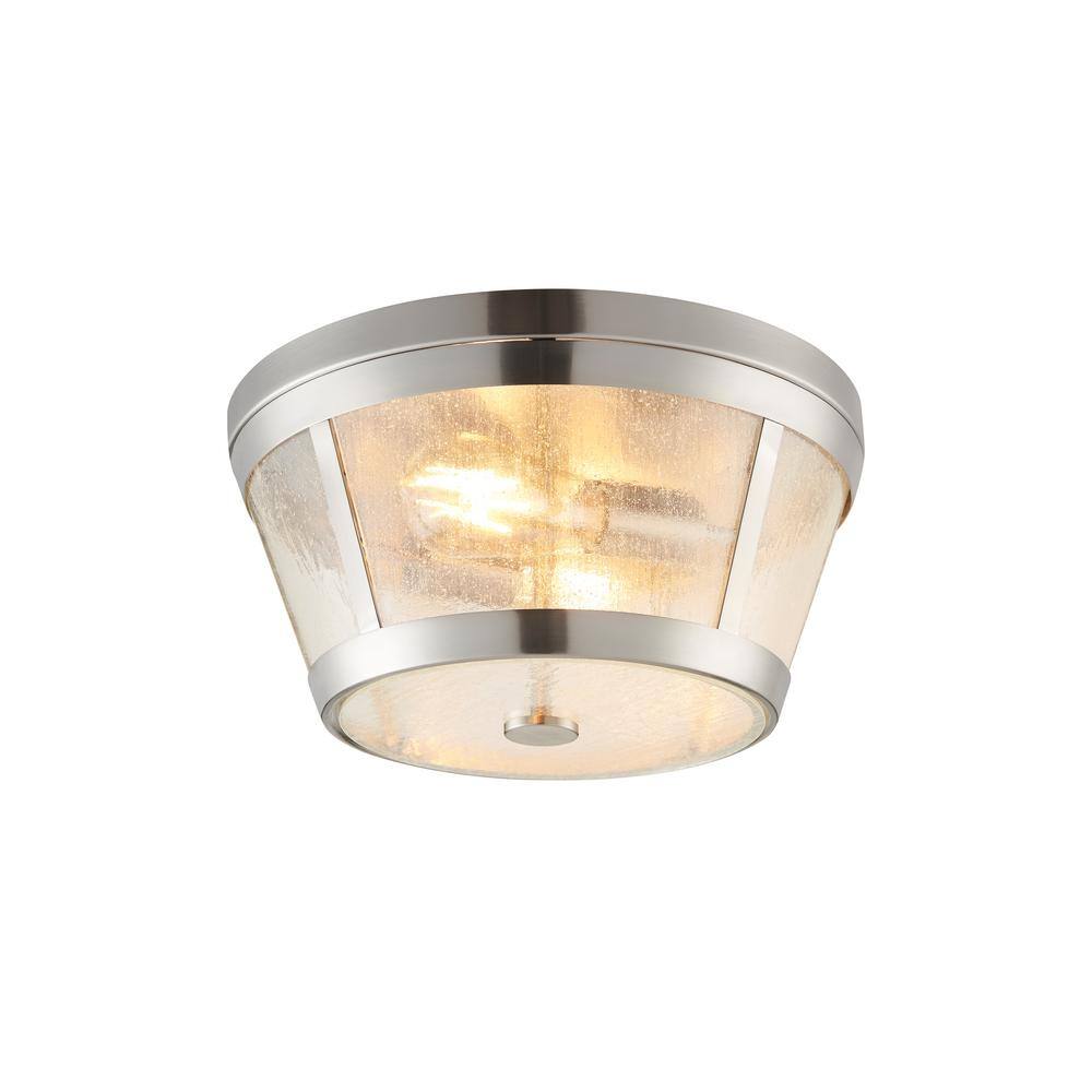 Bromi Design Parker 2Light 13.78 in. Dia Flush Mount Ceiling Fixture