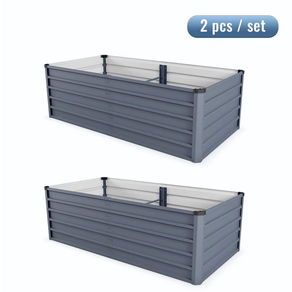 2 pcs Metal Rectangular Raised Garden Bed (71 in. L x 35.5 in. W x 22 in. H) price history on PriceWatchPro