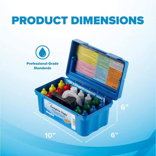 U.S. Pool Supply Standard 3-Way Swimming Pool & Spa Test Kit, Tests Water for PH, Chlorine and Bromine
