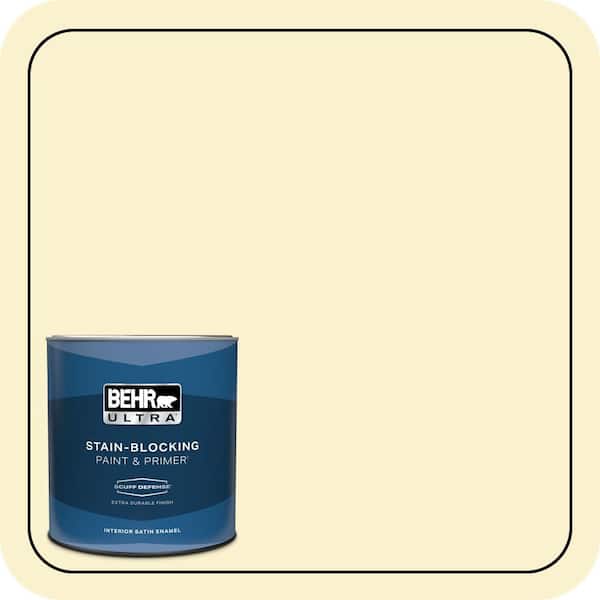 BEHR ULTRA 1 qt. #380C-2 Desert Lily Extra Durable Satin Enamel Interior Paint & Primer