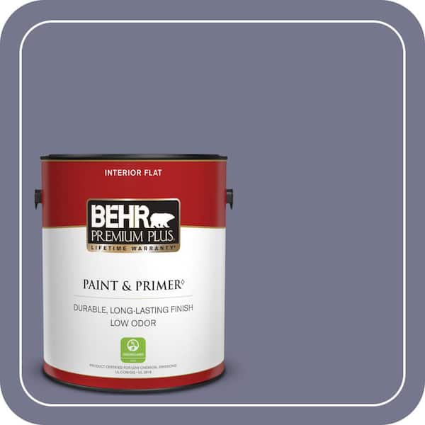 BEHR PREMIUM PLUS 1 gal. #630F-5 Vintage Flat Low Odor Interior Paint & Primer