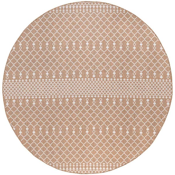 Positano Jute 12 ft. Round x 12 ft. Moroccan Contemporary Round Area Rug