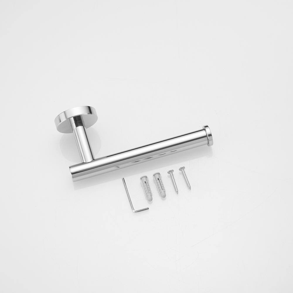 5-Piece Brushed Chrome Stainless Steel Bathroom Hardware Set