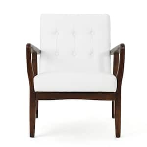 Callahan Modern White Club Chair