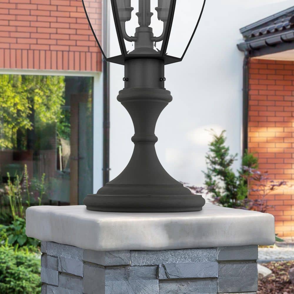 Sunbury Textured Black Cast Aluminum Outdoor Pier Mount Base with Standard Fitter Diameter price history on PriceWatchPro