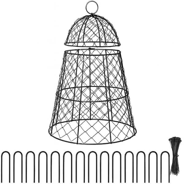 6-Pack Outdoor Squirrel Rabbit Plant Protector Metal Garden Cloche Netting for Pest Control