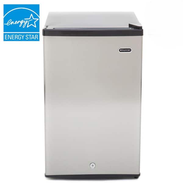 Whynter 2.1 cu. ft. Upright Freezer with Lock in Stainless Steel