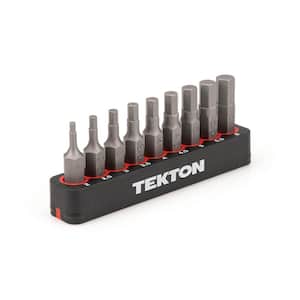 1/4 in. Metric Hex Bit Set with Rail (2 mm to 6 mm)
