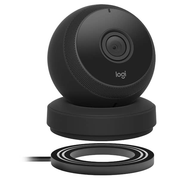 Logitech Logi Circle Portable Wi-Fi Video Monitoring Camera with 2-Way Talk, Black