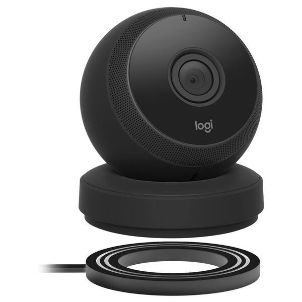 Logitech Logi Circle Portable Wi-Fi Video Monitoring Camera with 2-Way Talk, Black