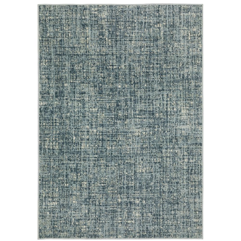 Brixworth Blue 7 ft. x 9 ft. Striped Abstract Polypropylene Indoor Area Rug price history on PriceWatchPro