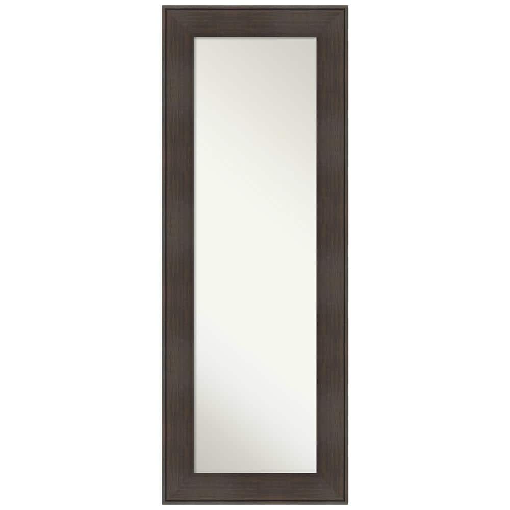 William Rustic Woodgrain 20.25 in. x 54.25 in. Rustic Rectangle Framed Brown On the Door Mirror price history on PriceWatchPro