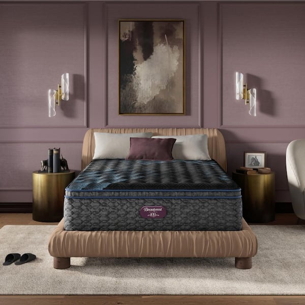 World Class Level 4-King Firm Pillow Top 16.25 in. Standard Profile Mattress Set