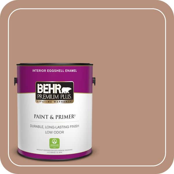 BEHR PREMIUM PLUS 1 gal. #BIC-16 Brandied Pears Eggshell Enamel Low Odor Interior Paint & Primer