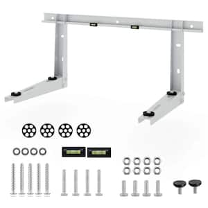 22 in. Heavy-Duty Mini Split Wall Mounting Bracket with Adjustable Crossbar and Levlers