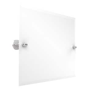 Tango Collection 21 in. x 26 in. Frameless Rectangular Landscape Single Tilt Mirror with Beveled Edge in Polished Chrome