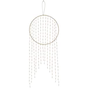 Lennon 12 in. x 30 in. Cream Wall Hanging