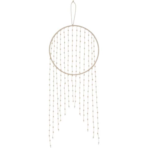 Lennon 12 in. x 30 in. Cream Wall Hanging